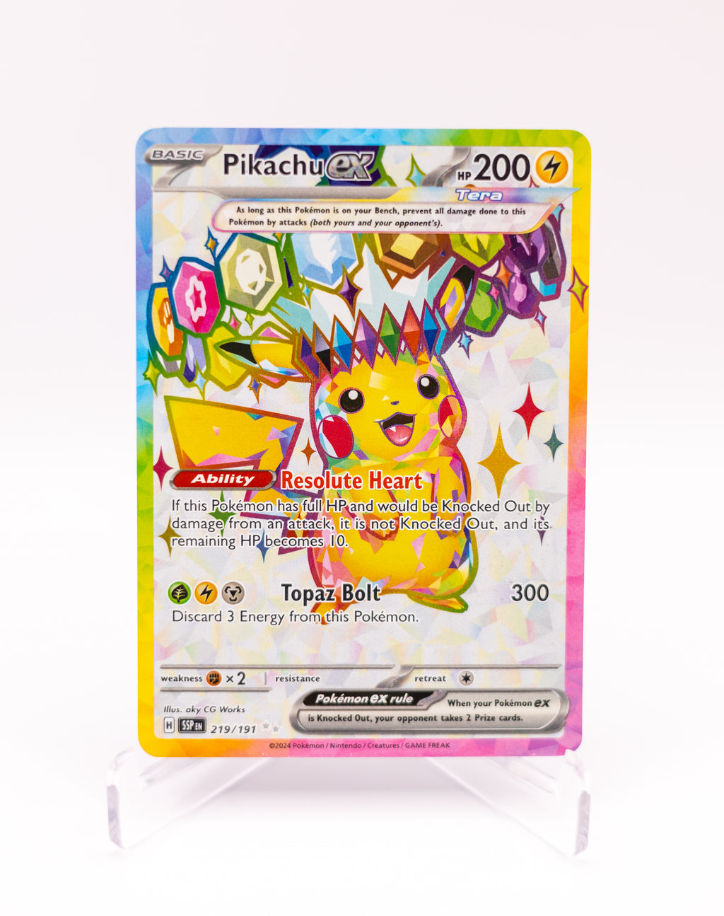 Pikachu EX 219/191 NM