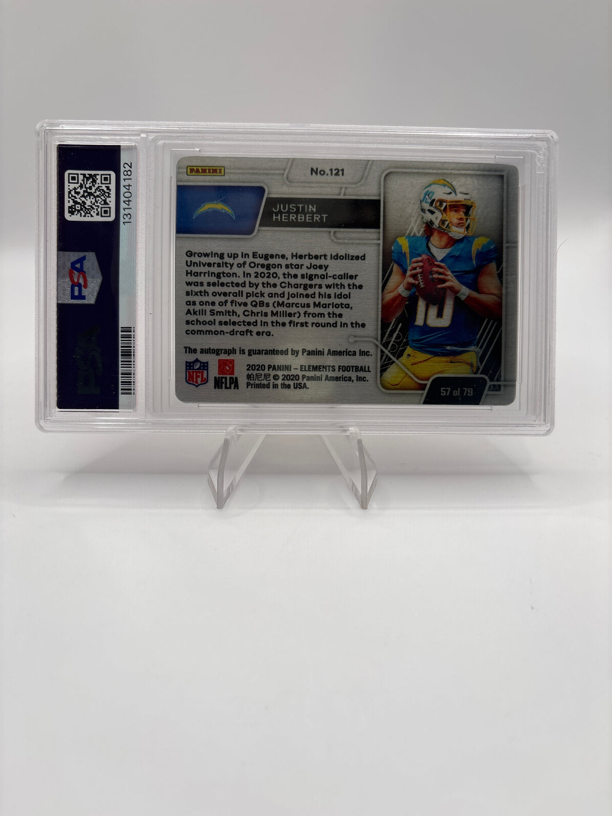 Justin Herbert Signature-Gold