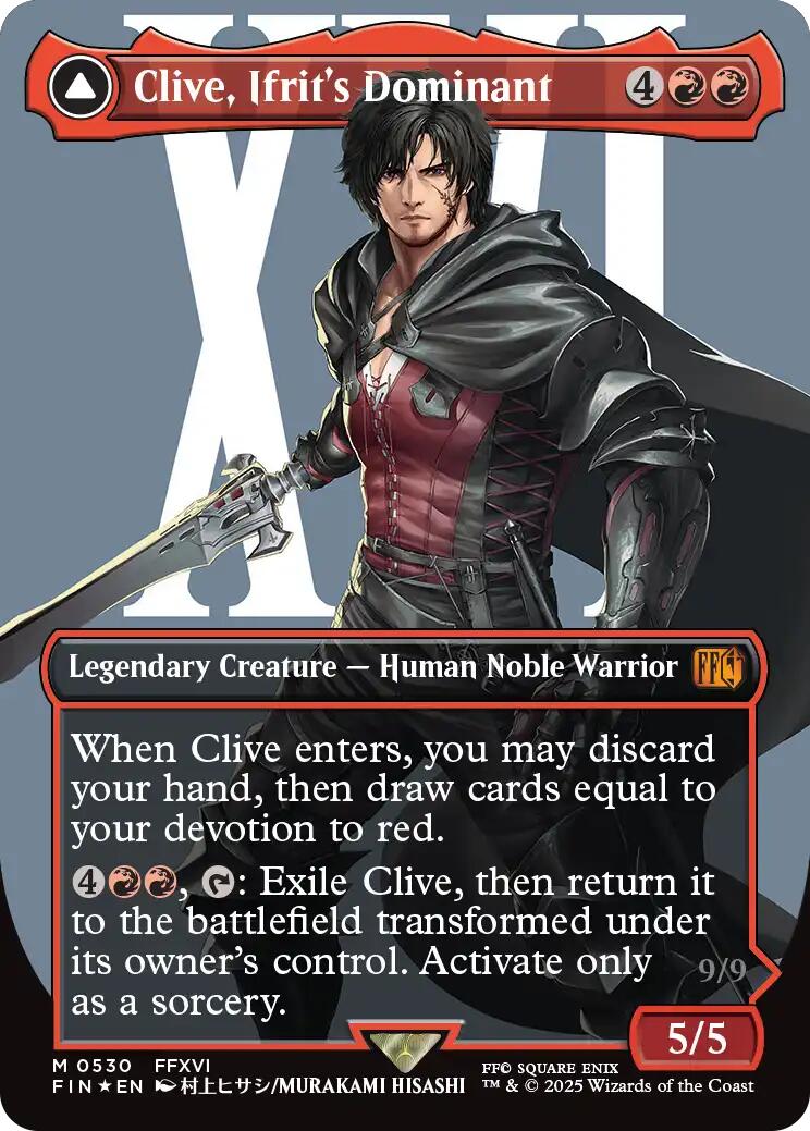 Clive, Ifrit's Dominant (Borderless) (Surge Foil) (0530)