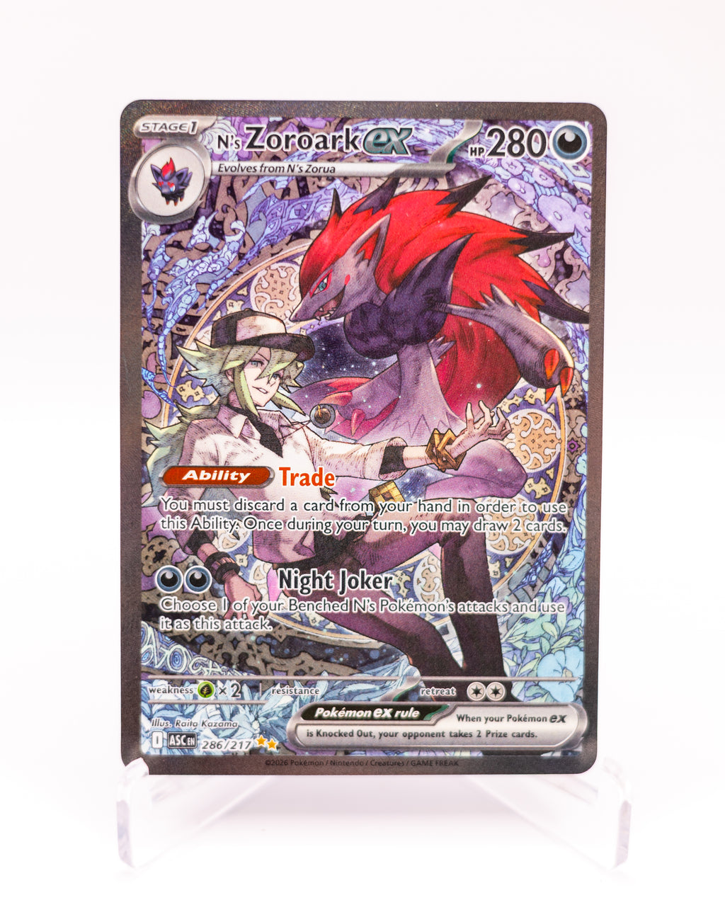 N’s Zoroark EX 286/217 NM
