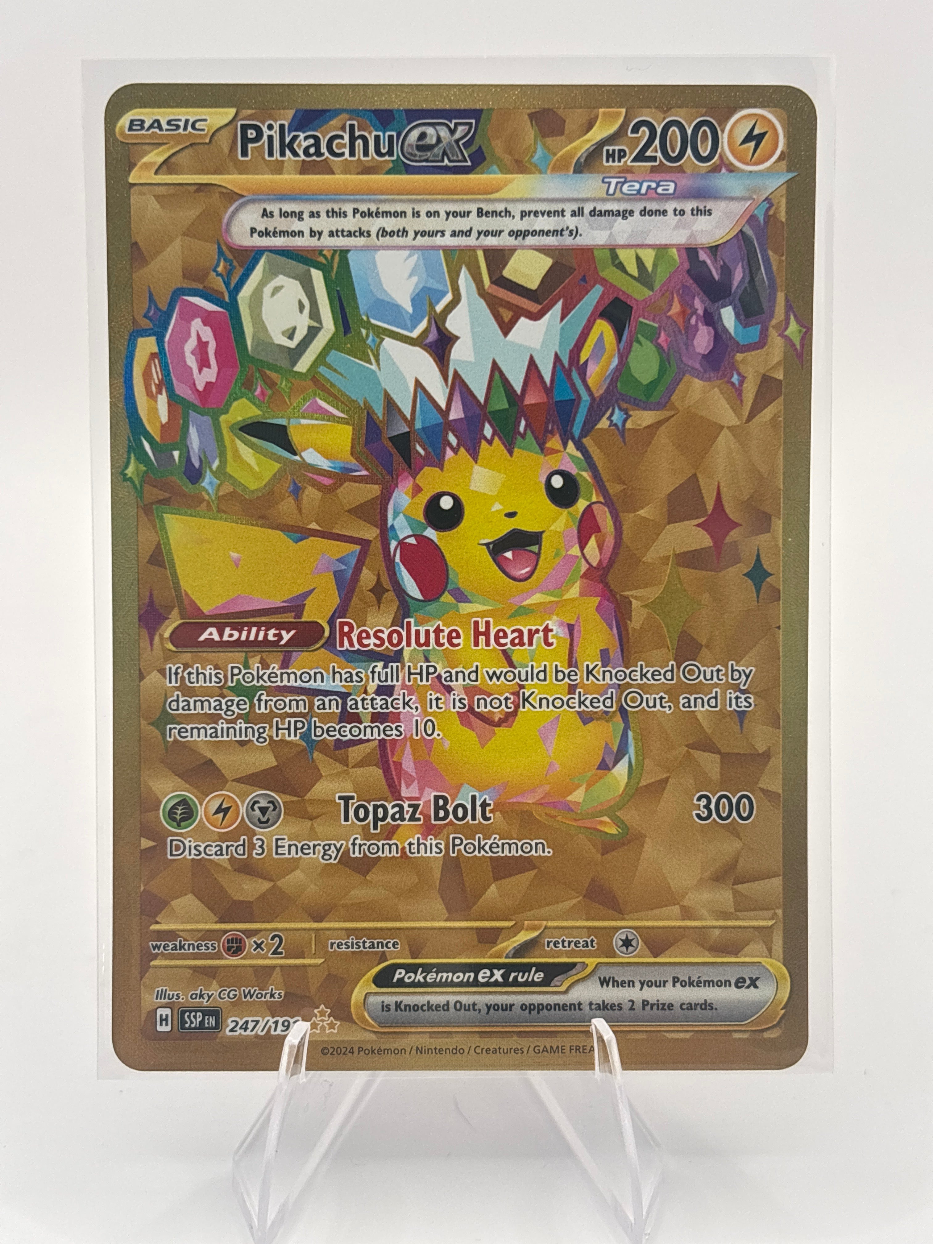 Pikachu EX 247/191 NM