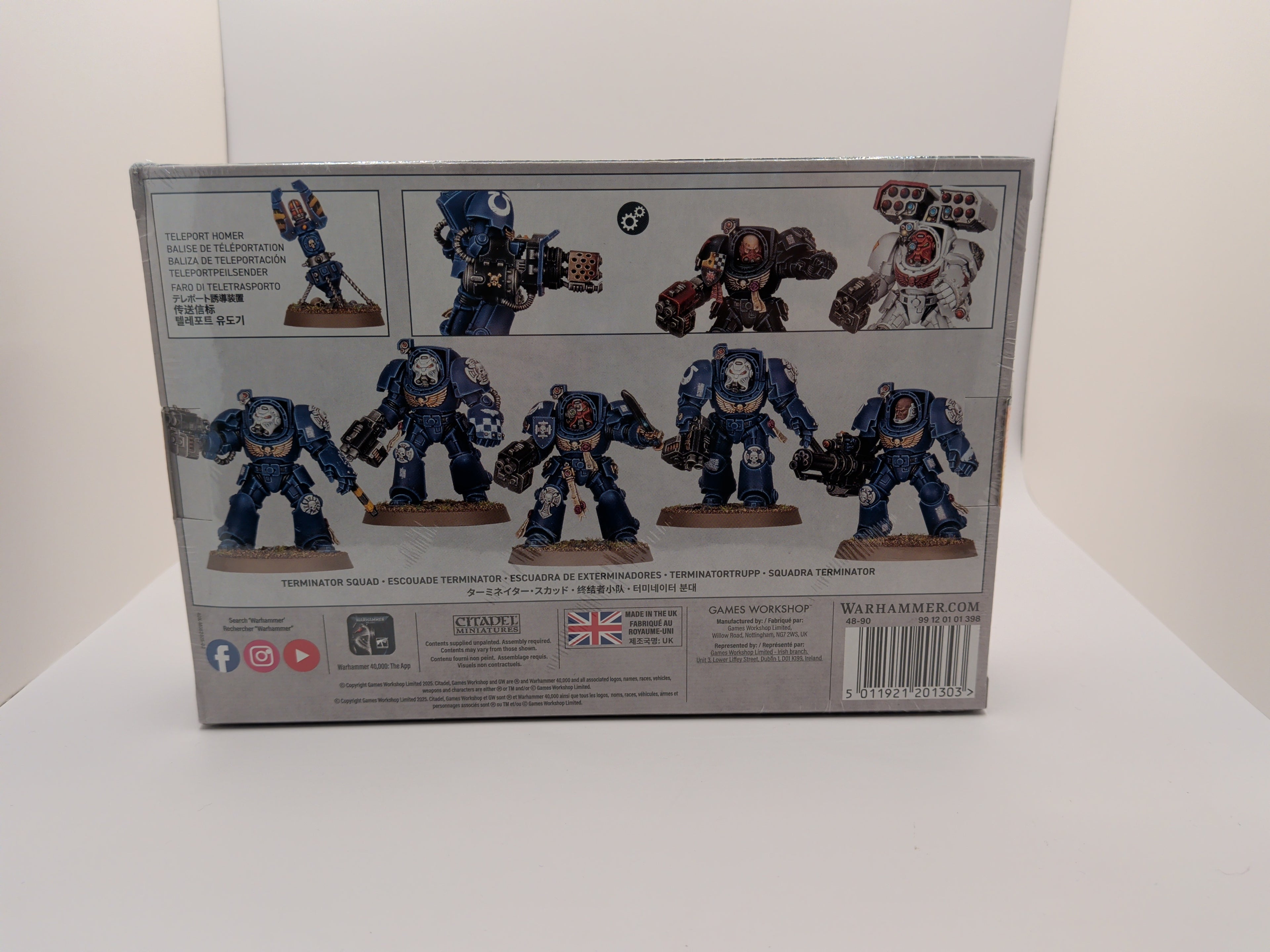 Warhammer 40K, space Marines, Terminator squad